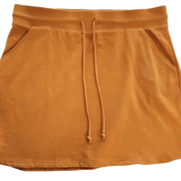 Nine West Autumn Gold Active Mini Skirt Size Large - Picture 1 of 7